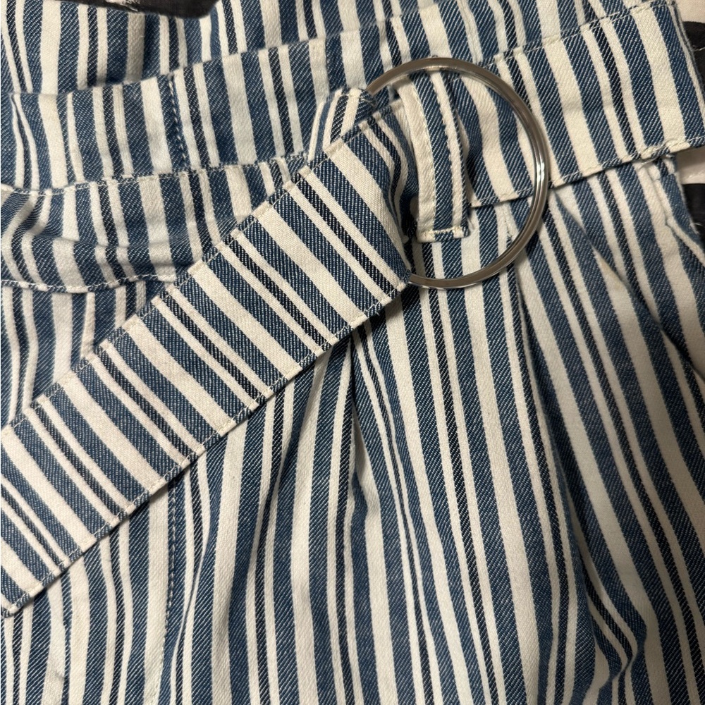 Free People Paperbag Waist Striped Shorts - Picture 5 of 7